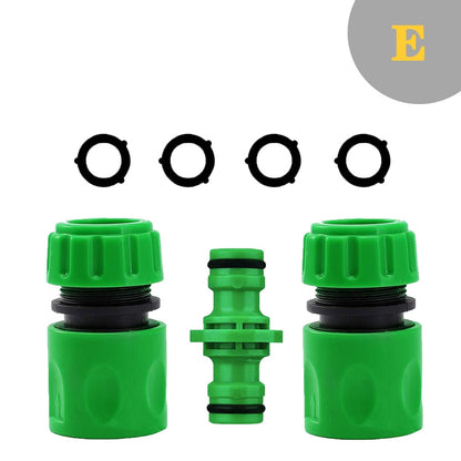 Mangueira de rega de jardim ABS Conector Rápido 1/2” Extremidade Dupla Macho Acoplamento Junta Adaptador Conjunto Extensor Para Mangueira Tubo