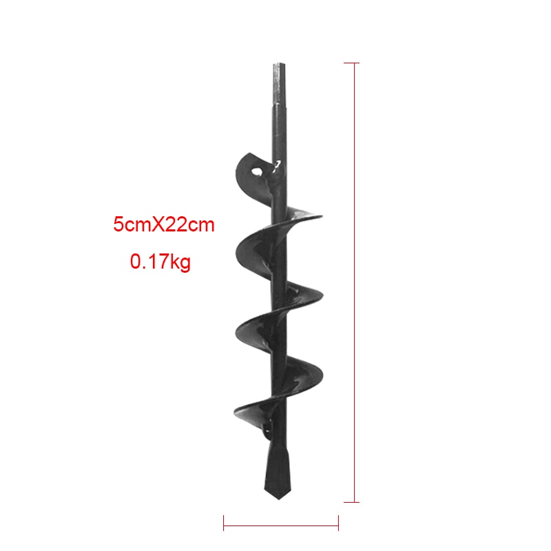 Broca em espiral para jardim plantador de flores roto bulbo broca de eixo hexagonal broca de jardim jardinagem cama plantando buraco ferramenta escavadora