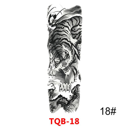 25 Design À Prova D' Água Tatuagem Temporária Adesivo Braço Completo Tamanho Grande Braço Tatuagem Flash Fake Tatuagens Manga Para Homens, Mulheres e Menina