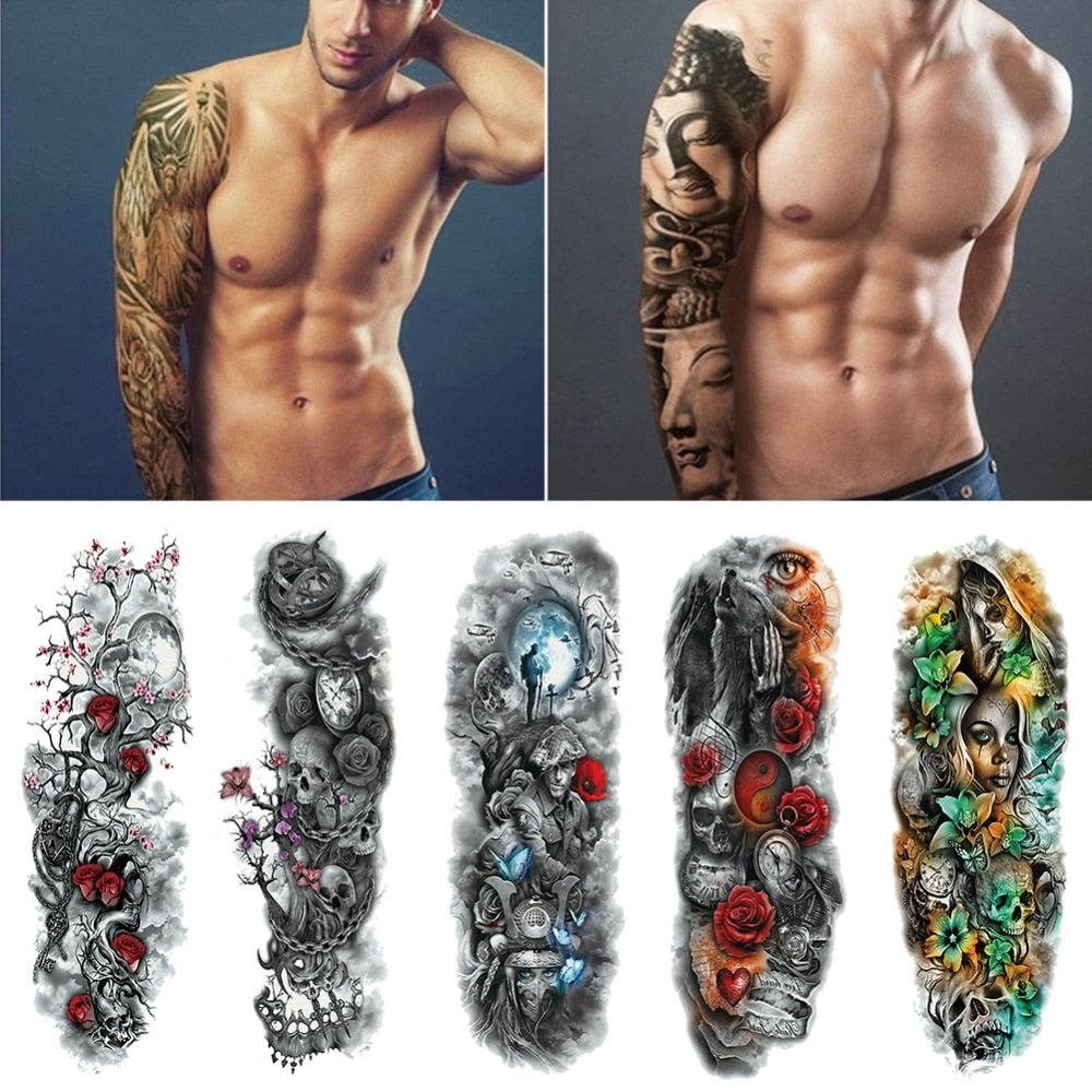1 Tatuagem Temporária Tattoo a prova d agua Perfeita Mãos Homens ou Mulher  - Max - Tatuagem Temporária - Magazine Luiza