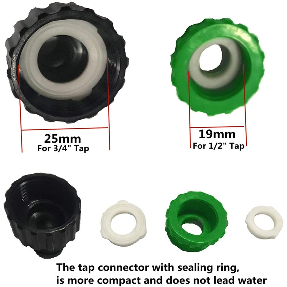 Mangueira de rega de jardim ABS Conector Rápido 1/2” Extremidade Dupla Macho Acoplamento Junta Adaptador Conjunto Extensor Para Mangueira Tubo