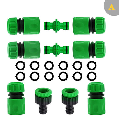 Mangueira de rega de jardim ABS Conector Rápido 1/2” Extremidade Dupla Macho Acoplamento Junta Adaptador Conjunto Extensor Para Mangueira Tubo