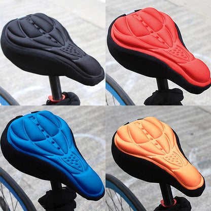 Capa de selim 3D para Mountain bike espessa respirável super macia almofada de assento de bicicleta de silicone esponja gel para acessórios e assento de bicicleta