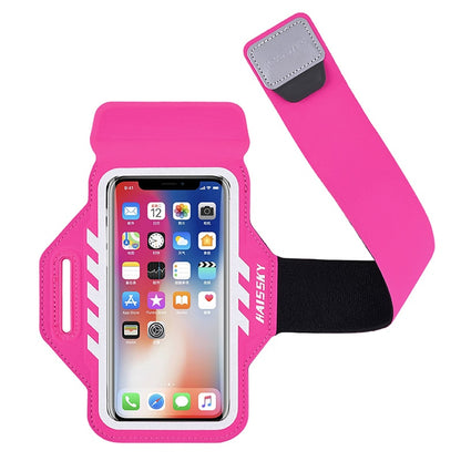 Braçadeira esportiva de corrida haissky para iphone 13 12 11 pro max xr 6 7 8 plus samsung s22 s21 s10 plus ginástica ginásio braçadeiras esportiva bolsa de telefone