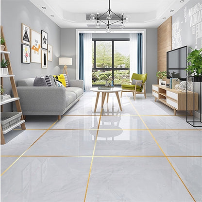 1 rolo de 50m acabamento Tile cerâmica à prova de mofo, fita decoração ouro prata preto autoadesiva para piso e parede fita adesiva Tile para decorar casa