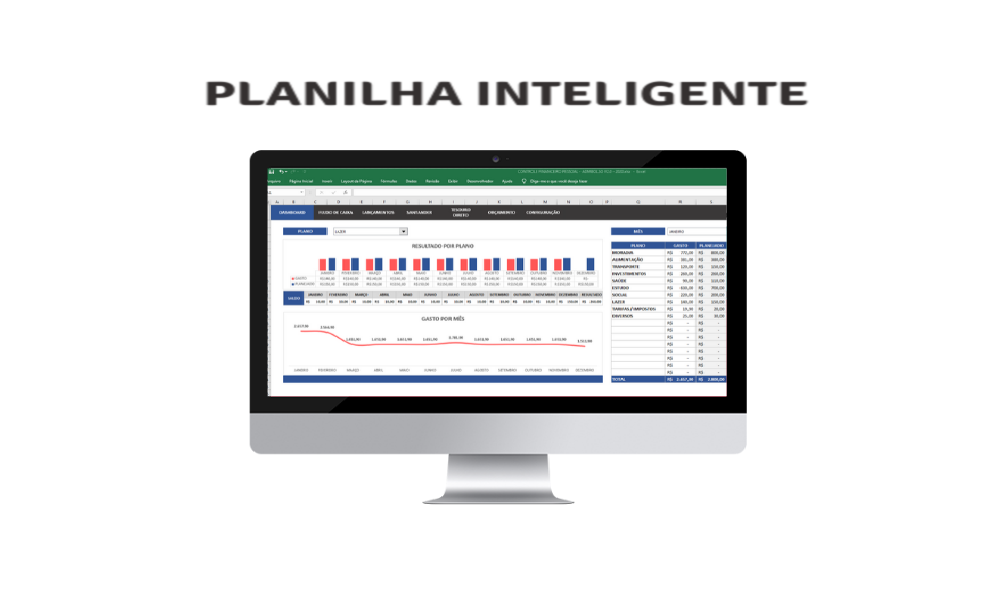 PLANILHA INTELIGENTE PARA CONTROLE FINANCEIRO PESSOAL